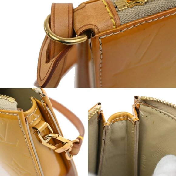 LOUIS VUITTON Flower Lexington Hand Bag Monogram Vernis Yellow M92246 64YH472 - Picture 12 of 13